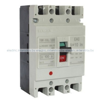 Выключатель автоматический TGM1-100L/3300 100А
