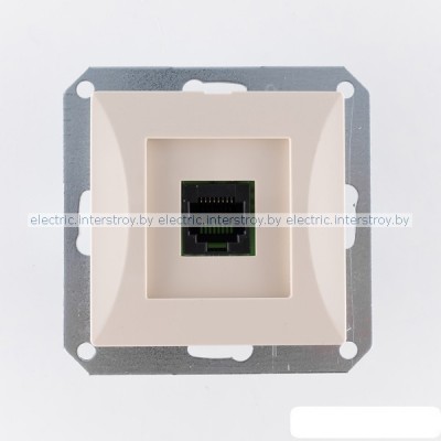OPAL - Розетка RJ-45 UTP кат.6, бежевый