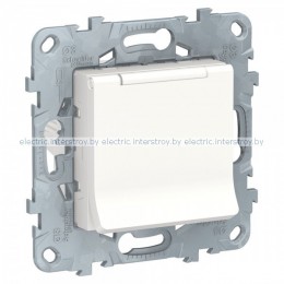 UNICA NEW РОЗЕТКА с заземл., со шторками, с крышкой, 16 А, 250 В, IP40, БЕЛЫЙ